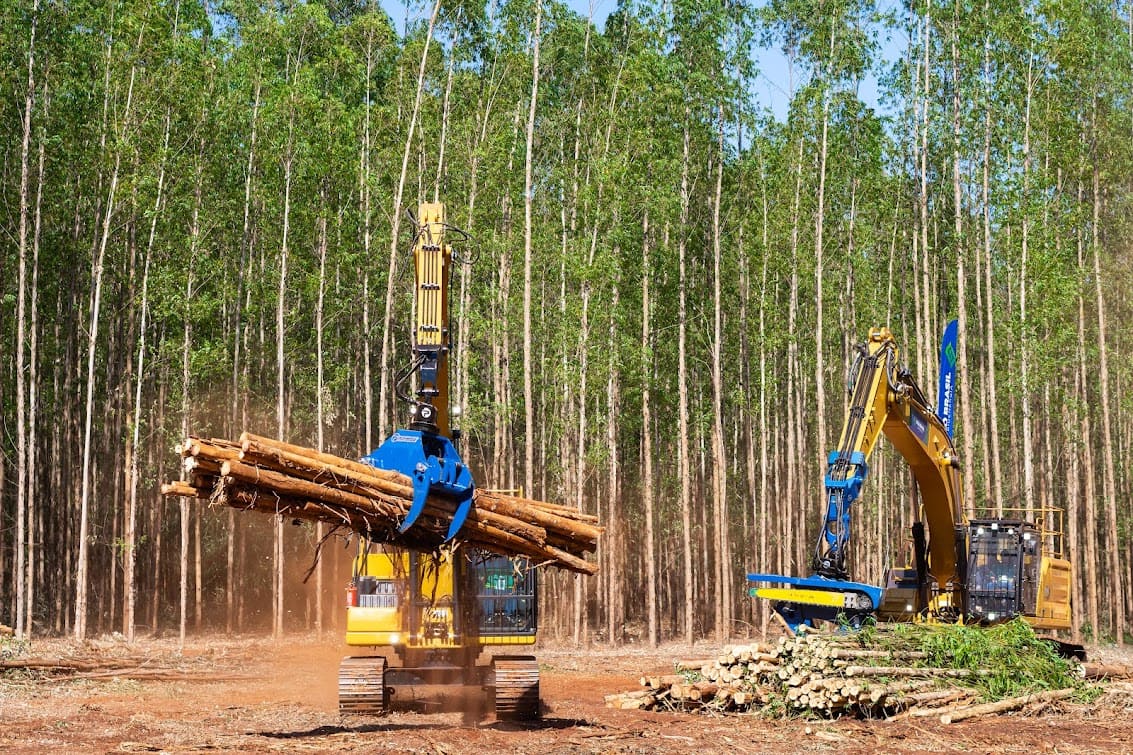 Fotografia de máquina florestal